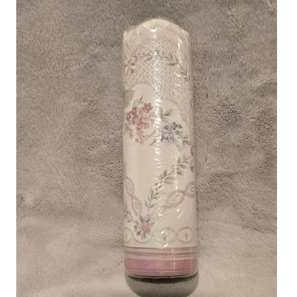 Brewster Wallcovering Floral Lattice Wallpaper Border Pink Blue 5 Yds‎ 935B12126